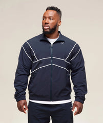 Retro Crinkle Track Jacket