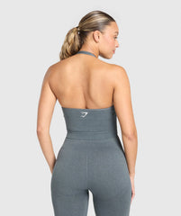 Vital Halter Neck Tank With Shelf