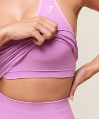Vital Halter Neck Tank With Shelf