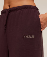 Waffle Wide Leg Pants
