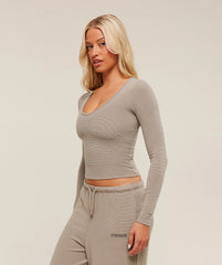 Waffle Long Sleeve Top
