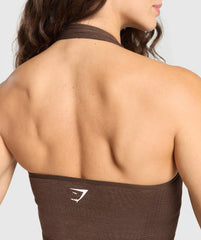 Vital Halter Neck Tank With Shelf
