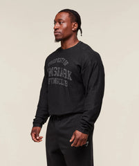 Lightweight Slub Textured Lifting Authenticator OS LS T-shirt