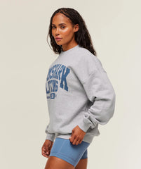 Lifting Club Graphic Oversized Crew Neck