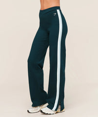 Piping Wide Leg Pant