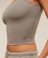 Waffle Cropped Tank