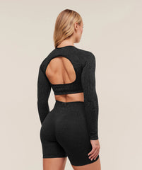 Adapt Animal Long Sleeve Crop Top