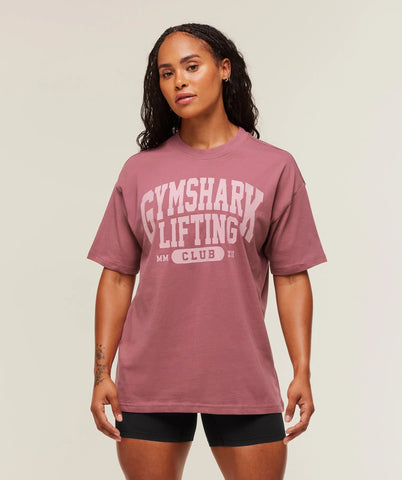 Lifting Club Graphic Oversized T-Shirt