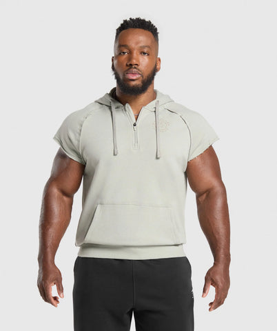 Legacy 1/4 Zip Cap Sleeve Hoodie