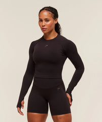 Activate Long Sleeve Crop Top