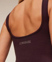 Waffle Cropped Tank