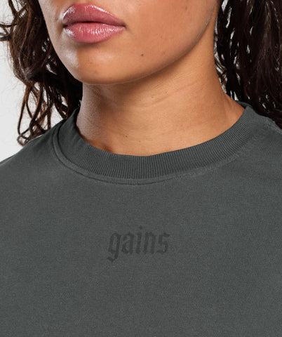Gains Washed Heavyweight Cotton T-Shirt