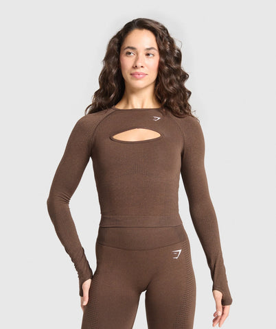 Vital Long Sleeve Cut Out Top
