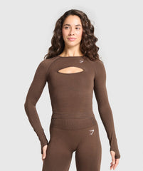 Vital Long Sleeve Cut Out Top