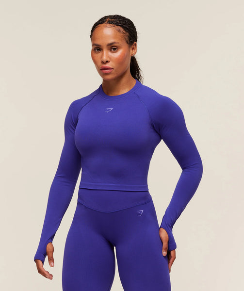 Activate Long Sleeve Crop Top