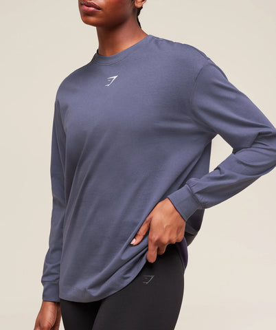 Trace Graphic Long Sleeve Top
