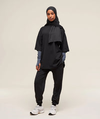 Covered Longline Cotton T-Shirt