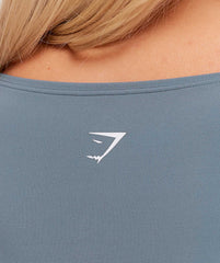 Twist Front Long Sleeve Crop Top