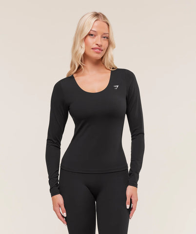 Twist Back Long Sleeve Top