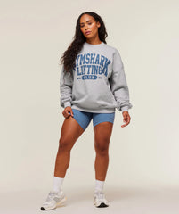 Lifting Club Graphic Oversized Crew Neck