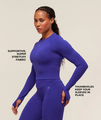 Activate Long Sleeve Crop Top
