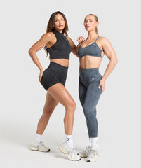 Adapt Camo Seamless Zip Up Crop Top