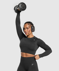 Adapt Fleck Seamless Long Sleeve Crop Top