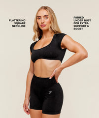 Adapt Fleck x Whitney Short Sleeve Crop Top