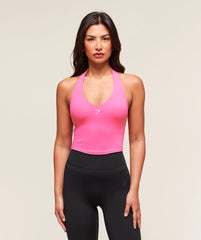 Halter Neck Cami with Shelf
