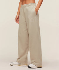 Fitness Embroidered Graphic Wide Leg Joggers