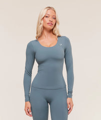 Twist Back Long Sleeve Top