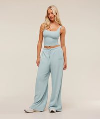 Waffle Wide Leg Pants