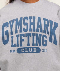 Lifting Club Graphic Oversized Crew Neck