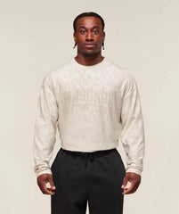 Lightweight Slub Textured Lifting Authenticator OS LS T-shirt
