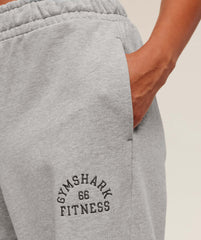Fitness Embroidered Graphic Wide Leg Joggers