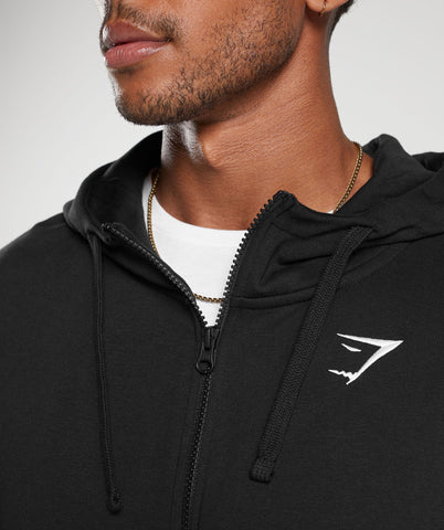 Crest Oversized Zip Up Hoodie