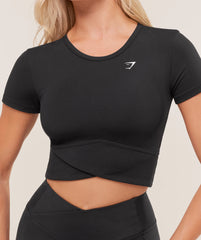 Crossover Midi Top with Shelf