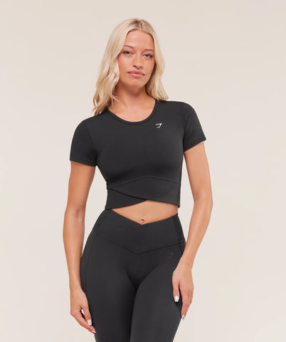 Crossover Midi Top with Shelf