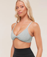 Cotton Twist Front Bralette