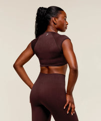 Adapt Fleck x Whitney Short Sleeve Crop Top