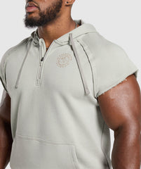 Legacy 1/4 Zip Cap Sleeve Hoodie