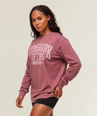 Lifting Club Graphic Oversized Long Sleeve T-Shirt
