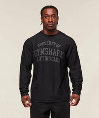 Lightweight Slub Textured Lifting Authenticator OS LS T-shirt