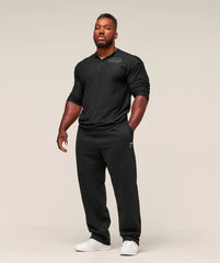 Lightweight Slub Textured 3/4 Henley
