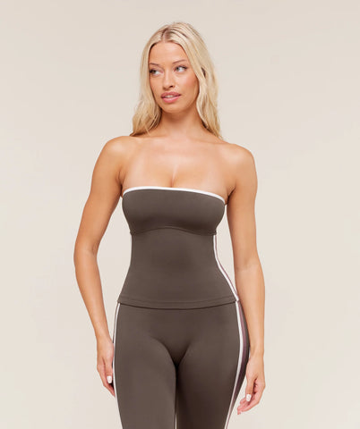 Piping Bandeau With Shelf