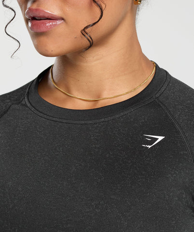 Adapt Fleck Seamless Long Sleeve Crop Top