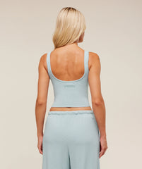 Waffle Cropped Tank