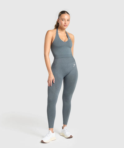 Vital Halter Neck Tank With Shelf