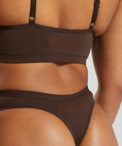 Seamless Dipped Front Thong