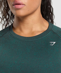 Adapt Fleck Seamless Long Sleeve Crop Top